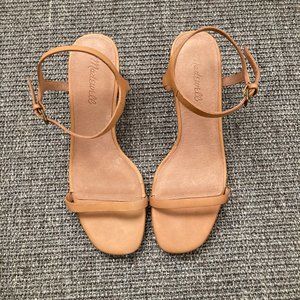 Madewell Hollie Ankle Strap Leather Sandals Size 8